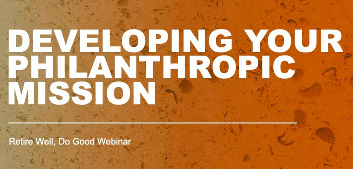 Developing Your Philanthropic Mission